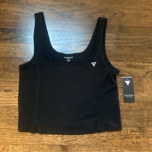 Black small triangle crop top size large